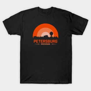 Petersburg, Michigan - Vintage Sunset T-Shirt